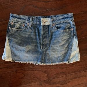 FREE PEOPLE denim mini skirt